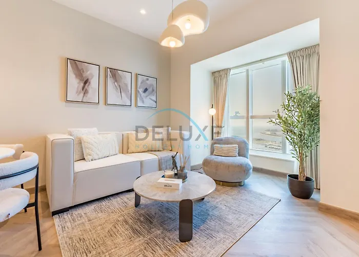 Upgraded 1Br Overlooking Palm Jumeirah & Sea Views From Living To Bedroom, Elite Residence, Dubai Marina By Deluxe Holiday Homes