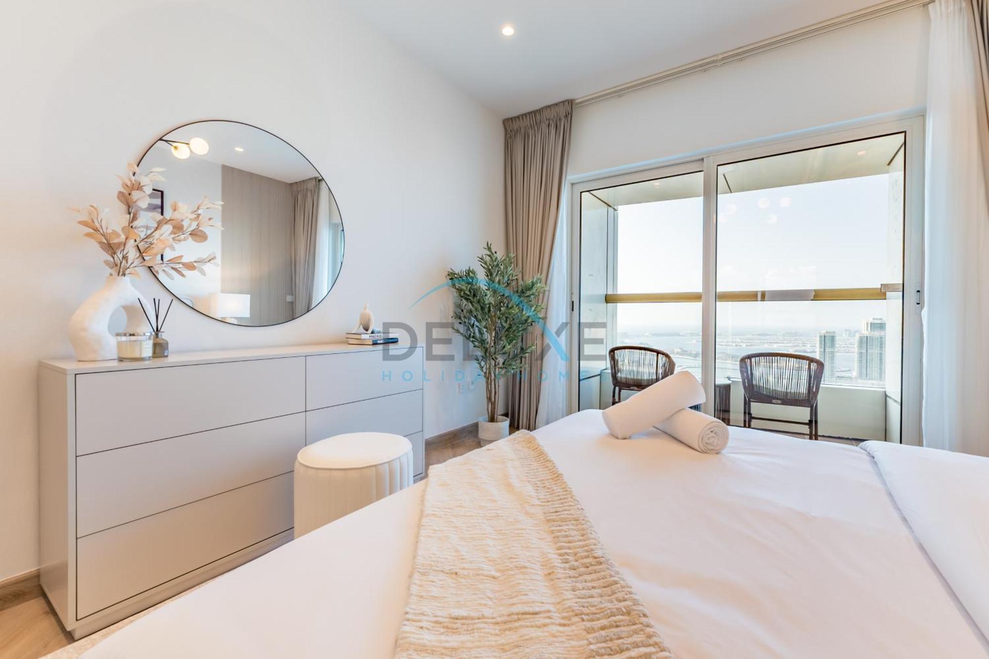 Appartement Upgraded 1br Overlooking Palm Jumeirah & Sea Views From Living To Bedroom, Elite Residence, Marina By Deluxe Homes *