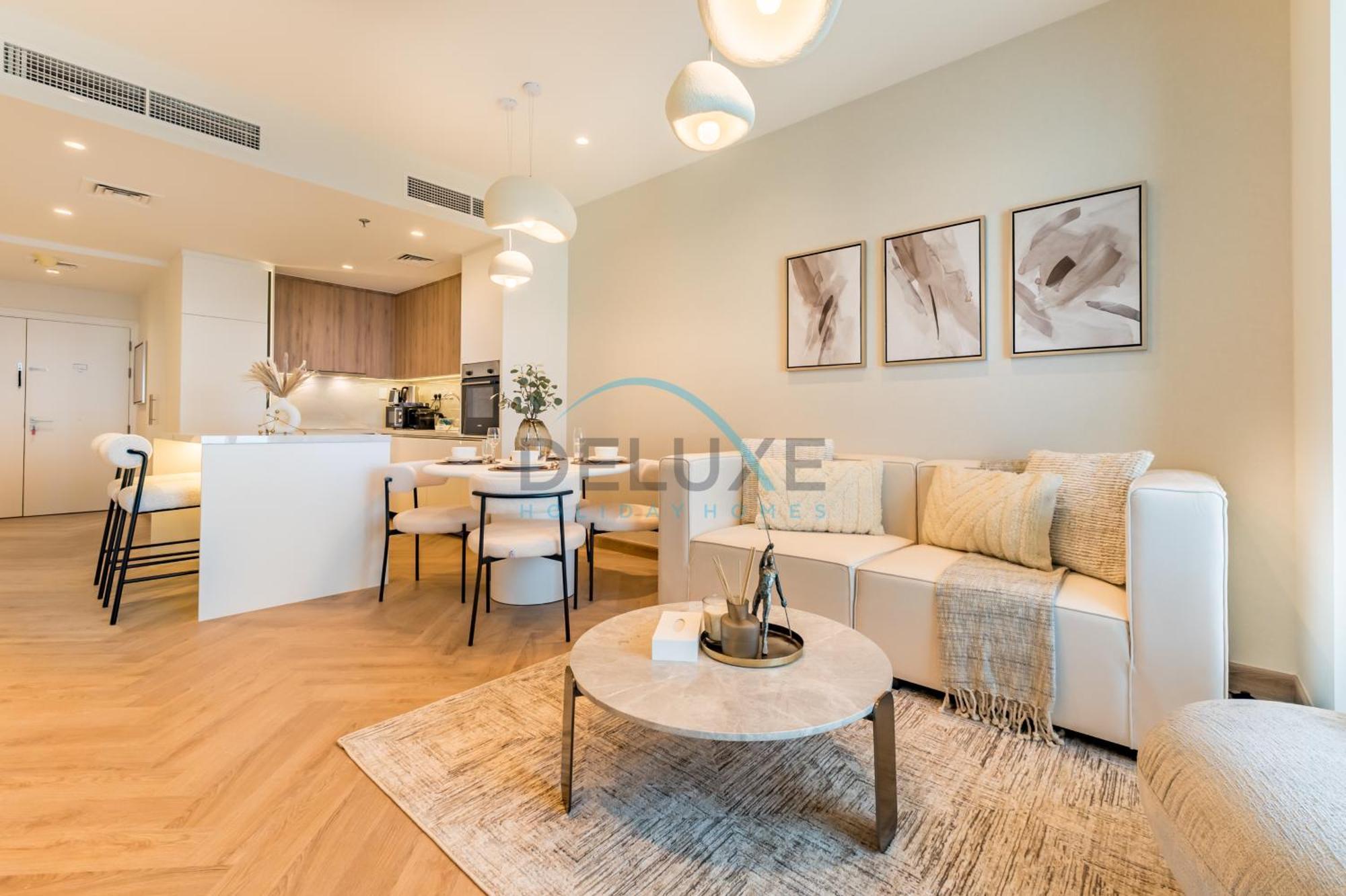 Upgraded 1br Overlooking Palm Jumeirah & Sea Views From Living To Bedroom, Elite Residence, Marina By Deluxe Homes Dubai